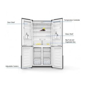 Réfrigérateur de cuisine à quatre portes à commande électronique à faible consommation d'énergie 492L - Product Image 2