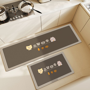 <span class=keywords><strong>Tapis</strong></span> de cuisine doux antidérapant anti-fatigue lavable rembourré absorbant la boue de diatomée coussin de pied ménage <span class=keywords><strong>tapis</strong></span> doux - Product Image 2