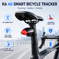 Rastreador GPS Inteligente 4G para Bicicleta de Fábrica, Batería de 1500mAh, Luz Trasera, Rastreo en Tiempo Real para Bicicletas de Carretera y Montaña