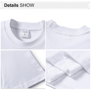 T-shirt en coton surdimensionné à manches courtes, à épaules tombantes, personnalisé, en gros, AK07 - Product Image 4