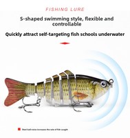 Leurre Artificiel Rigide Multi-Segmenté LOVITA Factory 7 10cm en ABS, Simulation de Poisson d'Eau Douce Bionique, Sans Hameçons