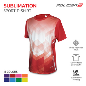 Poligan S Sport Shirts Unisex Sublimación Diseño atemporal Micro Poliéster 100% PS025 Ropa de corte Premium Ventas calientes a granel - Product Image 2