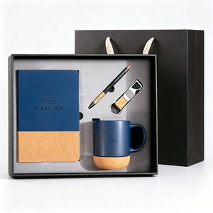 <b>Office</b> Essentials <b>Gift</b> Bundle With Hardcover Notebook Ceramic Cup Pen Set For Corporate Employee Business Promotion - Product Image 1