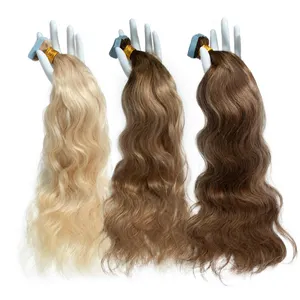 16-24 Inch Natuurlijke Indiase Golvende Menselijke Haarband In Haarverlenging 100% Menselijke Haarband In Extensions