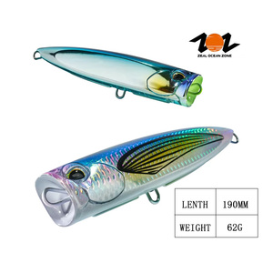 Leurre artificiel dur imprimé ABS <span class=keywords><strong>ZOZ</strong></span> pour la pêche au thon en bateau en mer, leurre de surface 62g 190mm – Vente en gros fabricant - Product Image 1