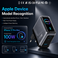 Chargeur mural pour téléphone KYT 100W Tft Led Gan Type C avec écran intelligent AI