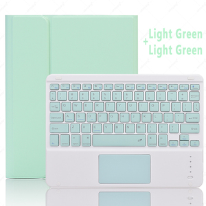 Teclado Magnético Desmontable con Soporte de Cuero y Panel Táctil para iPad de 12.9 Pulgadas, Plegable, Negro - Product Image 4