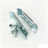 Plaque de montage pour roulettes standard, plaque de base interchangeable pour roulettes à plaque, raccords pour tuyaux Lean Pipe avec espacement des trous de 45 mm