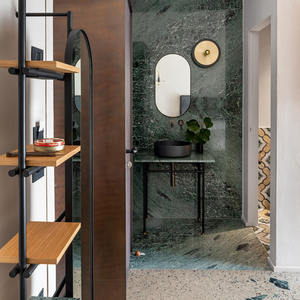 Tabouret de salle de bain haut de gamme pour hôtel, siège rembourré, base robuste, hauteur confortable, hôtel de luxe - Product Image 2