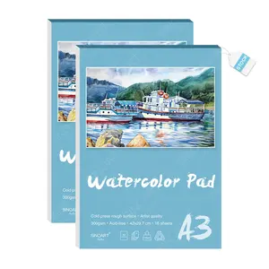 Sinoart Low Moq Aquarel Pad 300G Kunstenaar Aquarel Pad A3 Voor Tekenpapier