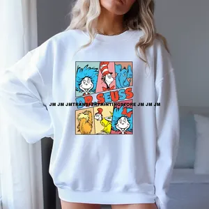 Nuove paillettes finte lette attraverso le decalcomanie americane Design in ferro su DTF essere una bella storia che gli insegnanti trasferiscono adesivi per abbigliamento - Product Image 2