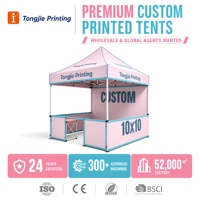 Tente Pliante Imperméable en Oxford pour Événements Intérieurs/Extérieurs, Expositions, Marchés, Stand Commercial, Simple Couche, Fabricant