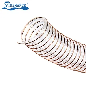 Spiral Clear Reinforced Chemical Resistant Industrial Vacuum Pu Air Duct Ventilation Hose Flexible Pvc Duct Hose