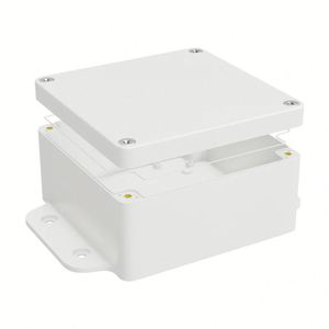 Caja de Conexiones Impermeable para Exteriores EBM HF-H-408-1, Caja Eléctrica Pequeña de ABS con Orejetas de Montaje, Caja de Conexiones Industrial Multifuncional IP67 - Product Image 5