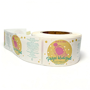 Etichetta Adesiva Rotonda Lucida Personalizzata con Nome del Marchio Privato Stampato in Vinile per Uso Artigianale - Product Image 6