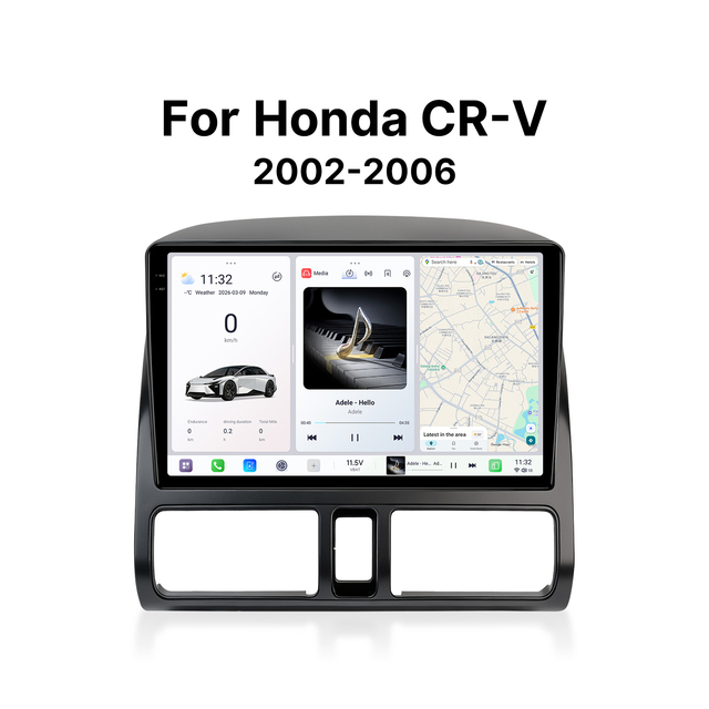 Youducar for CR-V 2002-2006 Android Car Radio for Player Head Unit Navigation Wireless CarPlay Stereo 2K Resolution 1 Year