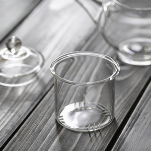 Teiera in Vetro Borosilicato Spesso da 250ML con Infusore e Coperchio, Mini Set per Tè e Caffè - Product Image 5