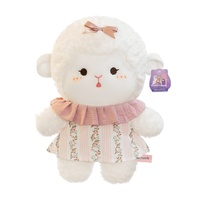 Peluche Mouton Nuage Mignon Brodé pour Filles, Compagnon de Lit, Cadeau d'Anniversaire