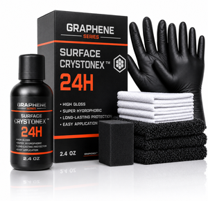 Revêtement Premium Graphene Surface Crystonex 24H, brillance miroir, super hydrophobe, durabilité maximale, utilisation facile, 2,4 oz - Product Image 1