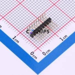 HX PZ1.27-1x9P WZ Pin Header Bent Lead Through Hole,P=1.27mm Connector 1x9P 1.27mm Pin Header Right Angle Insert - Product Image 1