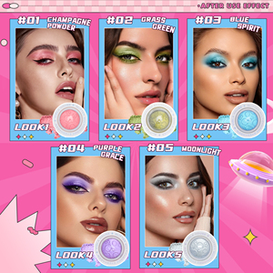 Bóng mắt Palette biểu tượng tùy chỉnh Tắc Kè Hoa bóng mắt trang điểm long lanh ánh sáng lung linh hành tinh Eyeshadow - Product Image 5