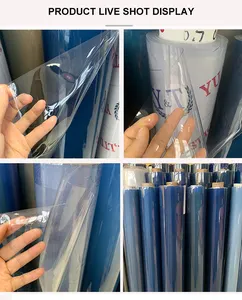 Película de PVC transparente súper transparente para bolsas de embalaje, manteles, etc.