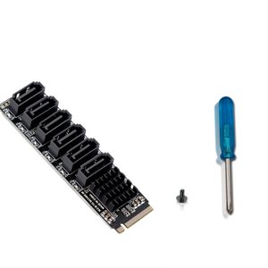 PH516-V1.1 Pcie Riser Nvme M.2 to 6 Adapter <b>Hard</b> <b>Drive</b> Extended PCIE for Desktop Computer M2 to Sata - Product Image 6