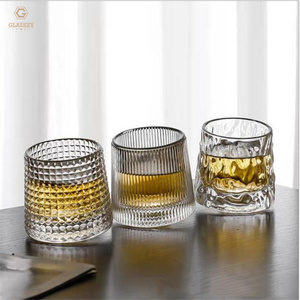 150ml Rocking Old Fashioned Rocks Glasses Verres à whisky rotatifs Verres de bar sans plomb de qualité supérieure pour cocktail Bourbon Rum - Product Image 3