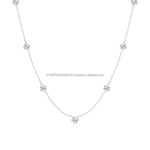 Pendentif Charme Tendance pour Femme en Or Massif 14K avec Diamant de Laboratoire Taille Brillant Certifié IGI, Bijoux de Fiançailles et de Mariage Arin Luxury - Product Image 1