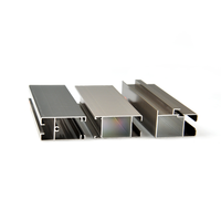 Profilé d'extrusion en aluminium pour porte coulissante par électrophorèse 6063 T5, fabrication OEM
