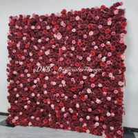Beliebte Künstliche Blumenwand Geburtstag Hochzeit Blumenwand Eventdekoration 3D Blumenwand Hintergrund 2,4m X 2,4m