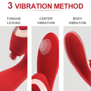 Juguete Sexual para Adultos de Silicona de Grado Alimenticio, 10 Frecuencias de Vibración + 10 Velocidades de Lamido + 5 Velocidades de Gemido, 100% Impermeable para Mujeres - Product Image 5