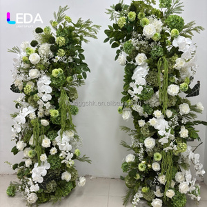 ซุ้มตกแต่งงานแต่งงานกลางแจ้ง LEDA ซุ้มไม้ประดิษฐ์สีเขียว ซุ้มโค้งแบบแตกส่วน จัดดอกไม้สำหรับซุ้มดอกไม้งานแต่งงาน ตกแต่งงานอีเว้นท์ - Product Image 6