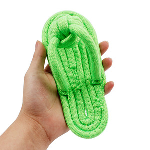 Juguete Masticable para Perros en Forma de Zapatilla de Cuerda de Algodón, Juguete de Cuerda Anudada para Limpiar los Dientes, Juguete Interactivo para Cachorros Resistente a Mordidas - Product Image 4