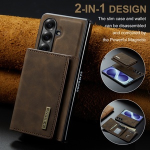 เคสโทรศัพท์แบบกระเป๋าหนัง PU แม่เหล็กสำหรับ Samsung Z Fold 8 Ultra 4 5 6 7 พร้อมที่ใส่บัตร 2 in 1 และขาตั้งป้องกัน - Product Image 4