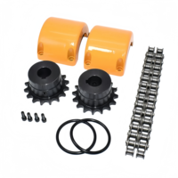 En stock, accouplement de chaîne à rouleaux universel en acier SFS, rigide, traité par oxydation, faible bruit, avec personnalisation OEM