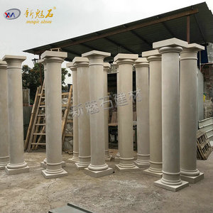 New Magic <b>Stone</b> Grc Pillars Outdoor Building Entrance Roman Columns Custom Made - Product Image 1