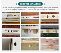 Máquina CNC para perforar orificios de cerraduras en puertas de madera, fresadora de mortajas, centro de procesamiento multifunción para puertas de madera
