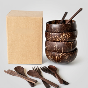 Tazón de Coco Artesanal Ecológico de Alta Calidad, Hecho en Vietnam, Pequeño, con Logotipo Grabado con Láser, para Velas, Venta al Por Mayor, Exportación - Product Image 1