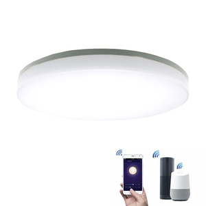 Luz de techo <span class=keywords><strong>LED</strong></span> inteligente <span class=keywords><strong>con</strong></span> control de voz y WiFi, luz de techo <span class=keywords><strong>con</strong></span> certificado CE RoHS, Compatible <span class=keywords><strong>con</strong></span> <span class=keywords><strong>Alexa</strong></span> y Google Home, 18W - Product Image 1
