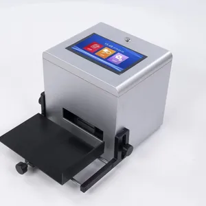 Codage industriel Portable 12.7 Mm 25.4 Mm imprimante à jet d'encre statique de bureau boîte en Carton imprimante de Date moteur fourni imprimante TIJ 10CM