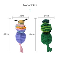 Nouvel Arrivage Jouet Olfactif pour Animaux de Compagnie Style Chenille Éducatif pour Cacher la Nourriture et Moudre les Croquettes