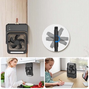 Ventilateur de table mural 20000mAh USB rechargeable, ventilateur de bureau, refroidisseur <span class=keywords><strong>d</strong></span>'<span class=keywords><strong>air</strong></span> domestique, ventilateur portable de croisière 7 pouces magnétique avec batterie externe - Product Image 3