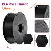 Filament PLA Pro 1,75 mm pré-séché résistant à l'humidité pour imprimantes 3D, bobine de 1 kg compatible avec la plupart des imprimantes FDM (noir) Chine