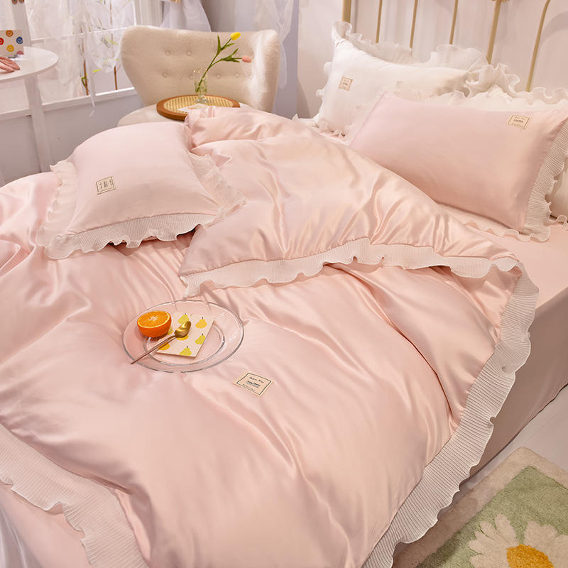 Chiffon lace style - pink jade