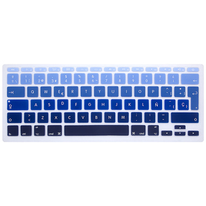 De silicona personalizado teclado Arcoiris de la cubierta de la piel del <span class=keywords><strong>español</strong></span> para macbook 11,6 pulgadas para mackbook pro - Product Image 2