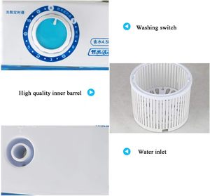 4.5kg <b>Mini</b> Portable Washing Machine Semi-automatic Baby Clothes Washing and Dryer - Product Image 4
