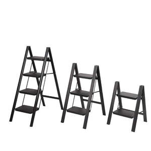 Échelle pliante miniature <span class=keywords><strong>en</strong></span> aluminium portable, style industriel, échafaudage pour la maison, l'atelier, le salon - Certifié EN131 - Product Image 5