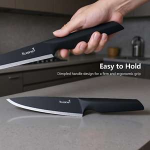 Набор кухонных ножей Kuisine Modern Design, 15 предметов, с подставкой, из высокоуглеродистой нержавеющей стали, со встроенной точилкой, стальные ручки - Product Image 3