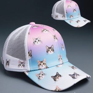 Gorro de camionero de verano unisex personalizado malla fruta Impresión digital bordado gorras de camionero - Product Image 6